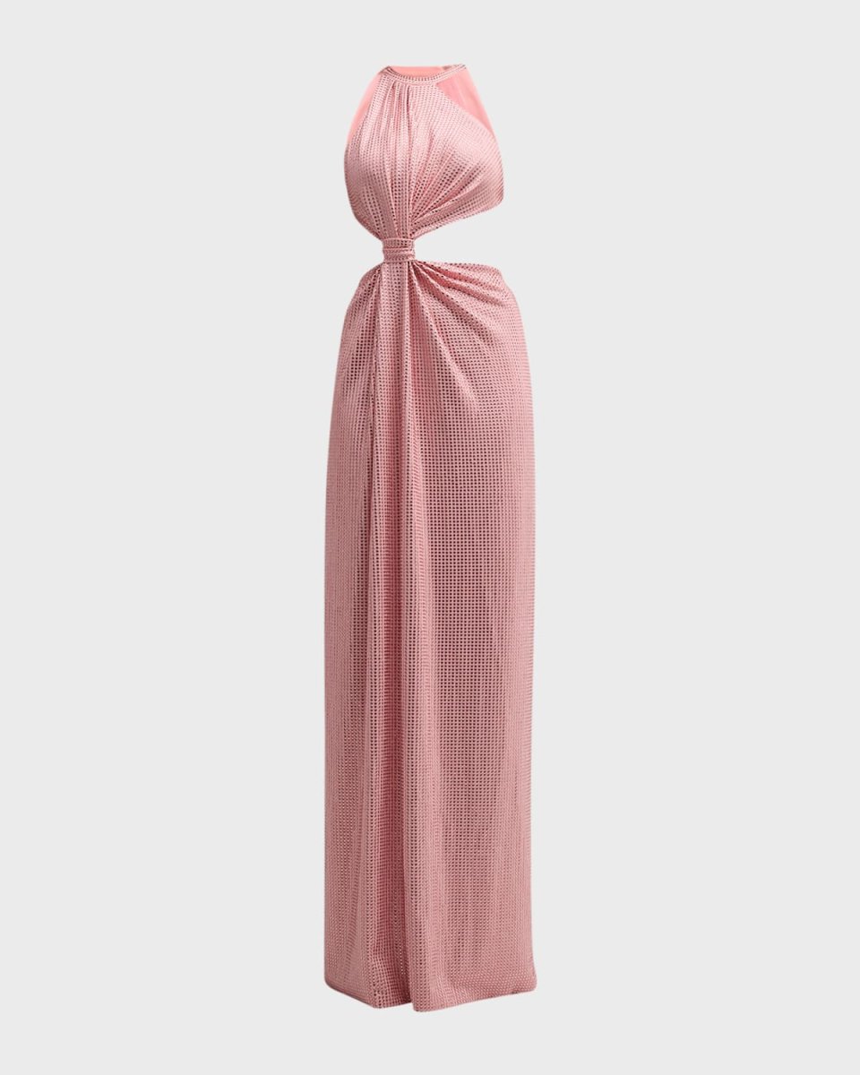 Crystal Gown with Knot Detail